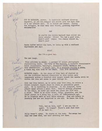 Lot #630 The Doors: Jim Morrison Original Script for 'The Hitchiker' - Image 9