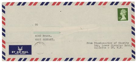 Lot #204 Mother Teresa Signed Prayer Slip - Image 2
