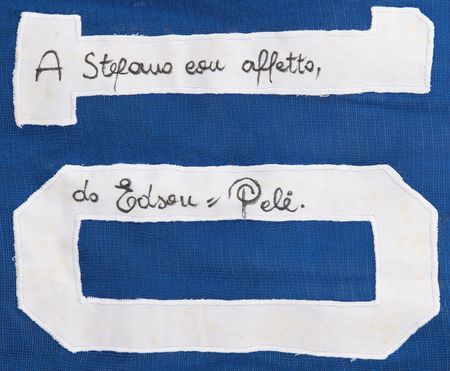 Lot #912 Pele Signed Soccer Jersey - Image 2