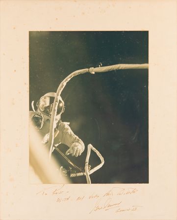 Lot #316 Gene Cernan Signed Oversized 'Gemini 9 EVA' Photograph - Image 1