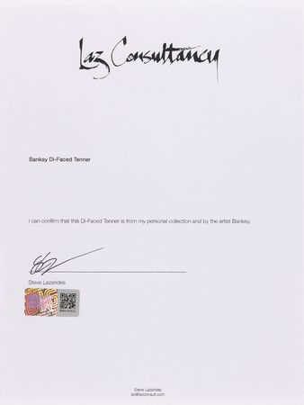 Lot #344 Banksy: Di-faced Tenner £10 Note - Image 4