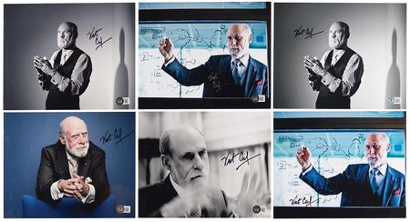 Lot #154 Vint Cerf Huge Lot of (42) Autographs - Sketches, Signed Photos, and Business Cards - Image 3