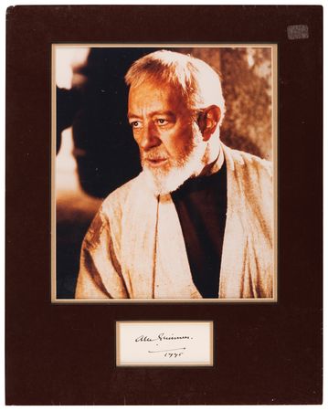 Lot #856 Star Wars: Alec Guinness Signature - Image 1