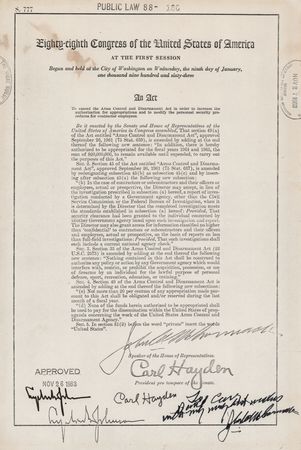 Lot #69 Lyndon B. Johnson Signed Congressional