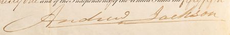 Lot #66 Andrew Jackson Document Signed as President - Image 3