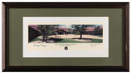Lot #89 Ronald Reagan Signed Limited Edition Photographic Print - 'The Ronald Reagan Presidential Library' - Image 2