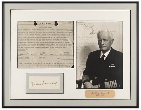 Lot #273 Chester Nimitz Signed Photograph - Image 1