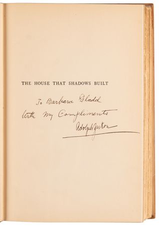 Lot #887 Adolph Zukor Signed Book - The House That Shadows Built - Image 4