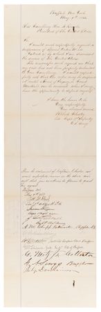 Lot #10 Abraham Lincoln Autograph Endorsement Signed as President, Examining a Discharged Infantry Captain's Petition - Image 3