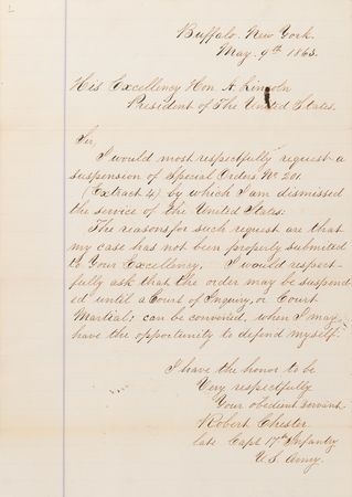 Lot #10 Abraham Lincoln Autograph Endorsement Signed as President, Examining a Discharged Infantry Captain's Petition - Image 4