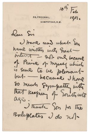 Lot #488 Kate Greenaway Autograph Letter Signed - Image 1