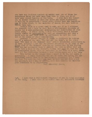 Lot #523 William Butler Yeats Typed Letter Signed - Image 4