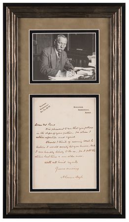 Lot #480 Arthur Conan Doyle Autograph Letter Signed - Image 1