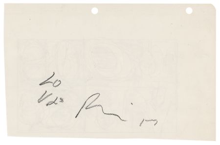 Lot #370 Robert Indiana Signed Original Sketch - 'LOVE 8¢' - Image 2