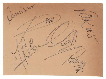 Lot #625 Dave Clark Five Signatures