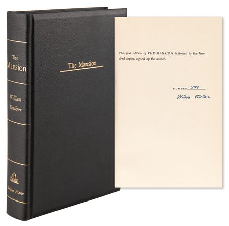 Lot #485 William Faulkner Signed Book - The Mansion (Ltd. Ed. #399/500) - Image 1