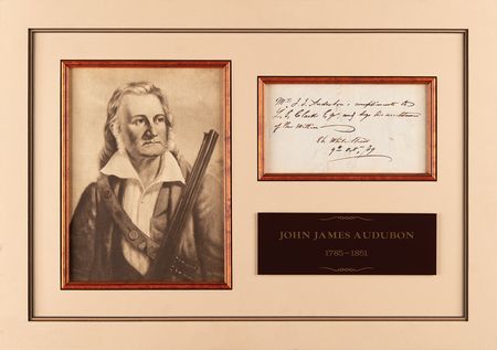 Lot #357 John J. Audubon Autograph Note Signed - Image 1