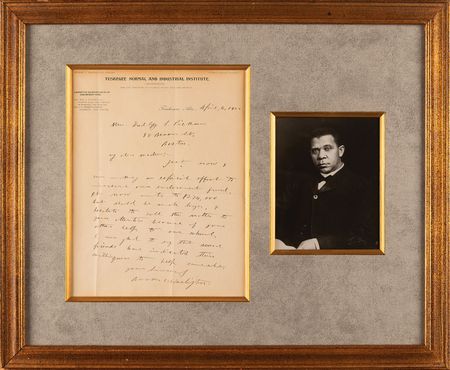 Lot #251 Booker T. Washington Autograph Letter Signed - Image 1