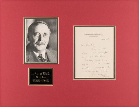Lot #519 H. G. Wells Autograph Letter Signed - Image 1