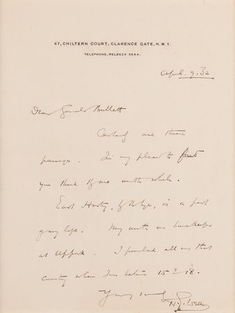 Lot #519 H. G. Wells Autograph Letter Signed - Image 2