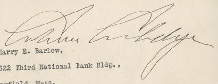 Lot #36 Calvin Coolidge Typed Letter Signed as President - Image 2