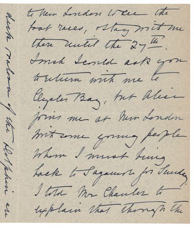 Lot #92 Edith Roosevelt Autograph Letter Signed as First Lady - Image 2