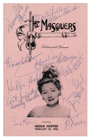 Lot #873 John Wayne and The Masquers Signed Program - Image 1
