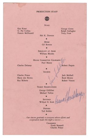 Lot #873 John Wayne and The Masquers Signed Program - Image 2