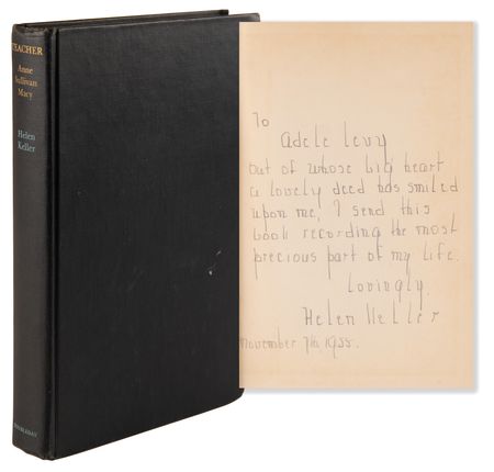 Lot #131 Helen Keller Signed Book - Teacher - 