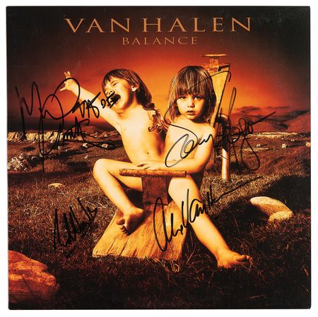 Lot #677 Van Halen Signed Album - Balance