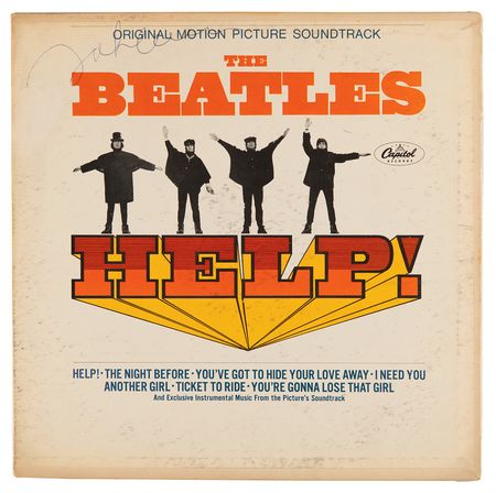Lot #537 Beatles: John Lennon Signed Help! Soundtrack Album - Dating to the 1975 WFIL 'Helping Hand Marathon' - Image 2