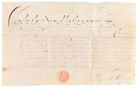Lot #126 King Charles II Signed Military Appointment (1682) - Image 1