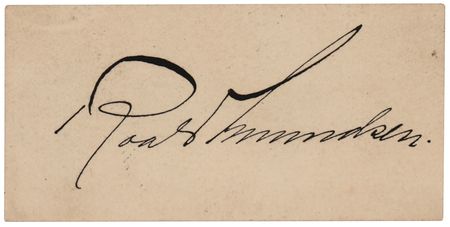 Lot #145 Roald Amundsen Signed Personal Visiting Card - Image 1