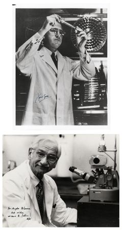 Lot #225 Jonas Salk and Albert Sabin (2) Signed