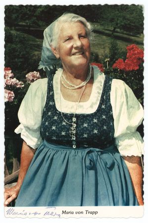 Lot #869 Maria von Trapp Twice-Signed Photograph - Image 1