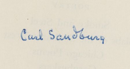 Lot #505 Carl Sandburg Signed Book - Abraham Lincoln: The Prairie Years and the War Years - Image 2