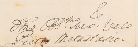Lot #531 Pietro Metastasio Spectacular 1769 Autograph Letter Signed: 