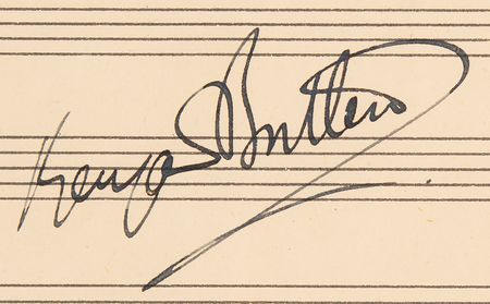 Lot #529 Benjamin Britten Autograph Musical Quotation Signed - 'Cantata academica, Carmen basiliense, Op. 62' - Image 3