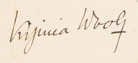 Lot #452 Virginia Woolf Extraordinary Autograph Letter Signed: 