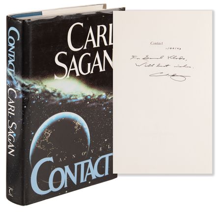 Lot #221 Carl Sagan Signed Book - Contact - Image 1