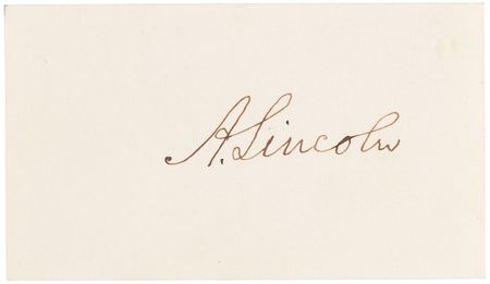 Lot #11 Abraham Lincoln Signature as President-Elect (December 1860) - Image 1