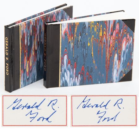 Lot #55 Gerald Ford (2) Signed Limited Edition Mini Books - The Tenth Convention - Image 1