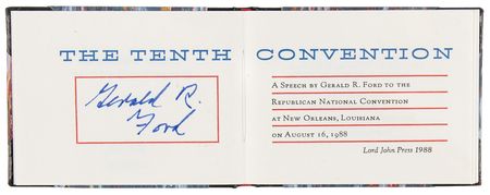 Lot #55 Gerald Ford (2) Signed Limited Edition Mini Books - The Tenth Convention - Image 3