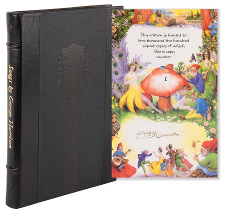 Lot #535 Beatles: George Harrison Signed Deluxe Genesis Book - Songs by George Harrison (Ltd. Ed. #1/250) - Image 1