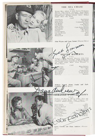 Lot #704 Actors and Actresses Multi-Signed (50+) Book - Peter Noble's Films of the Year: 1955-56 - Image 4