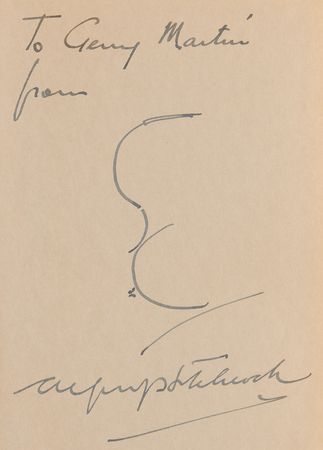 Lot #696 Alfred Hitchcock Signed Book with Sketch - My Favorites in Suspense - Image 2