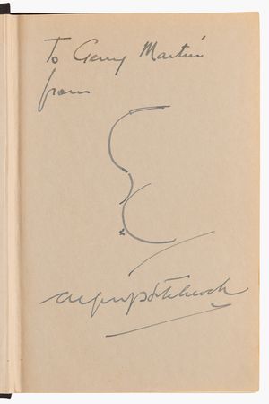 Lot #696 Alfred Hitchcock Signed Book with Sketch - My Favorites in Suspense - Image 4