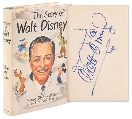 Lot #393 Walt Disney Signed Book - The Story of Walt Disney by Diane Disney Miller - Image 1