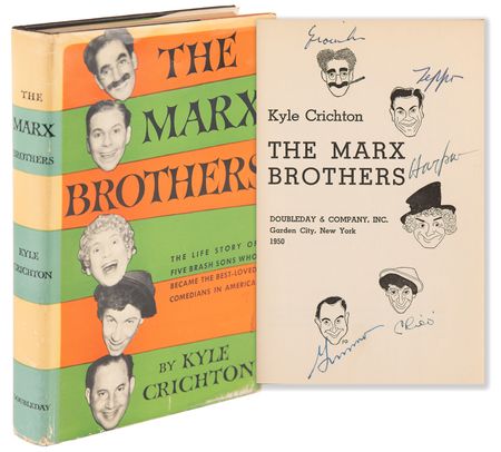 Lot #699 Marx Brothers Multi-Signed Book - 