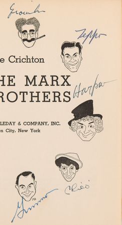 Lot #699 Marx Brothers Multi-Signed Book - 